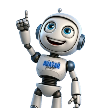 Mascote apontando